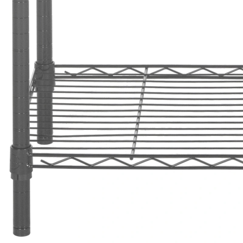 5-Tier Chrome Wire Adjustable Storage Rack 35.4 x 17.7 x 70.9 Inches