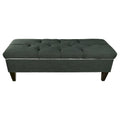 Diamond Tufted Upholstered Storage Bench Ottoman with Lift Top