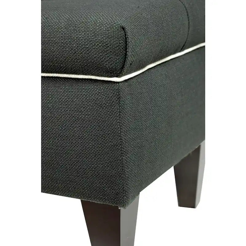 Diamond Tufted Upholstered Storage Bench Ottoman with Lift Top