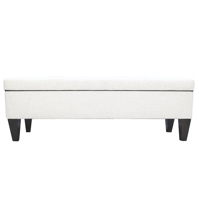 Diamond Tufted Upholstered Storage Bench Ottoman with Lift Top