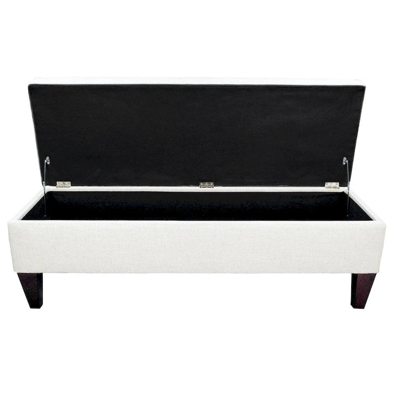 Diamond Tufted Upholstered Storage Bench Ottoman with Lift Top
