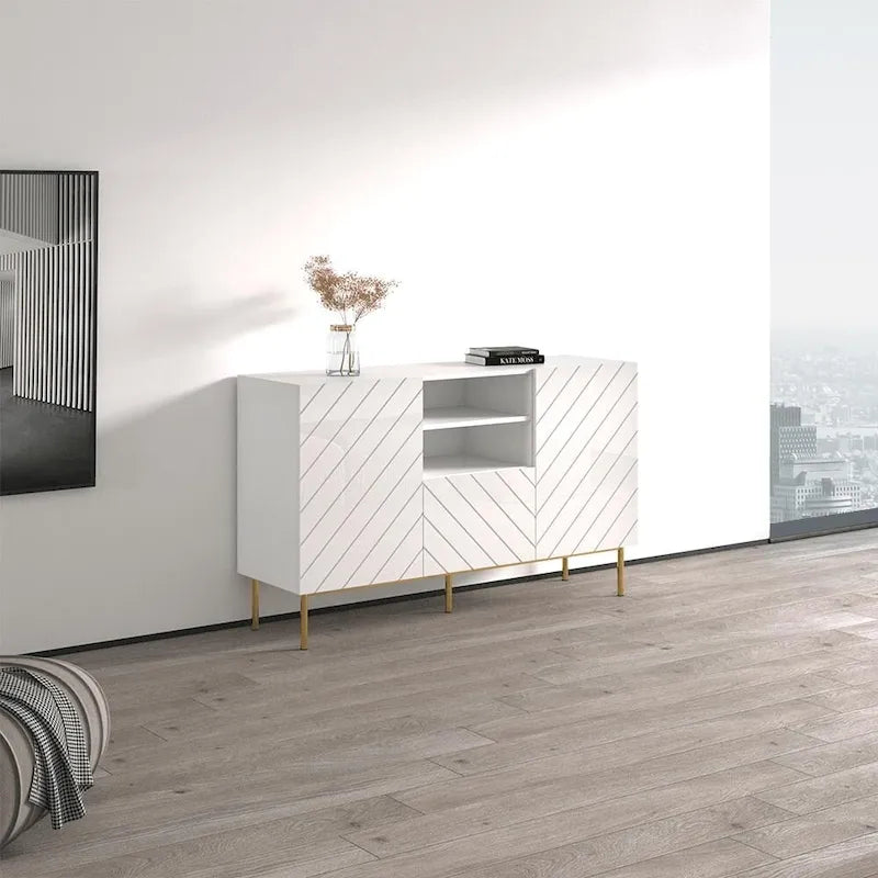 59-Inch Modern Sideboard Storage Buffet Cabinet