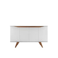Mid-Century Modern Sideboard Buffet with 4 Shelves 53-Inch