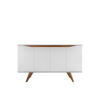 Mid-Century Modern Sideboard Buffet with 4 Shelves 53-Inch