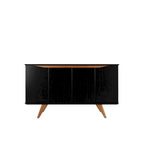 Mid-Century Modern Sideboard Buffet with 4 Shelves 53-Inch