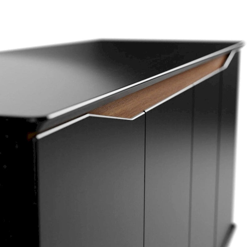 Mid-Century Modern Sideboard Buffet with 4 Shelves 53-Inch