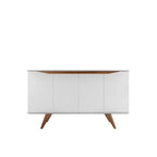 Mid-Century Modern Sideboard Buffet with 4 Shelves 53-Inch