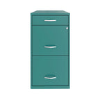 Metalen archiefkast met 3 lades, organizer, 18-Inch, diep teal