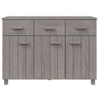 Buffet-Sideboard aus massivem Kiefernholz mit 3 Schubladen und Türen, 44.5 Inch