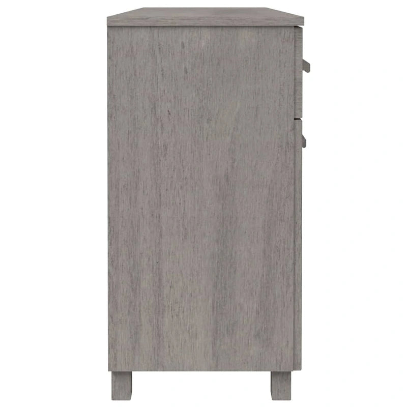 Solid Pine Wood Sideboard Buffet with 3 Drawers and Doors 44.5 Inch