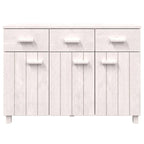 Buffet-Sideboard aus massivem Kiefernholz mit 3 Schubladen und Türen, 44.5 Inch