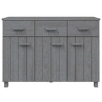 Buffet-Sideboard aus massivem Kiefernholz mit 3 Schubladen und Türen, 44.5 Inch