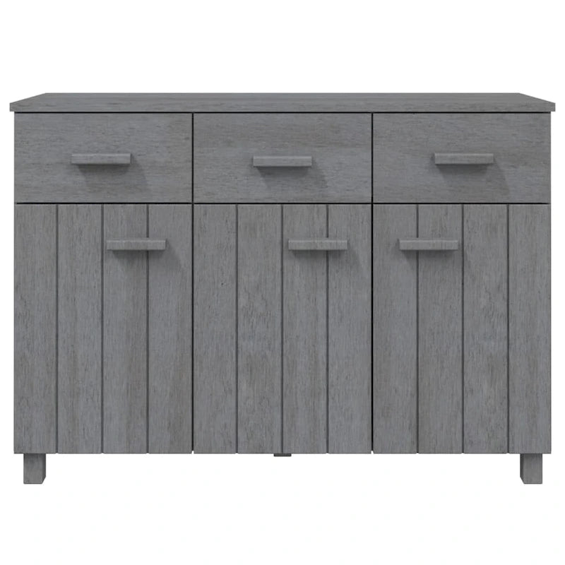 Solid Pine Wood Sideboard Buffet with 3 Drawers and Doors 44.5 Inch