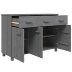 Buffet-Sideboard aus massivem Kiefernholz mit 3 Schubladen und Türen, 44.5 Inch