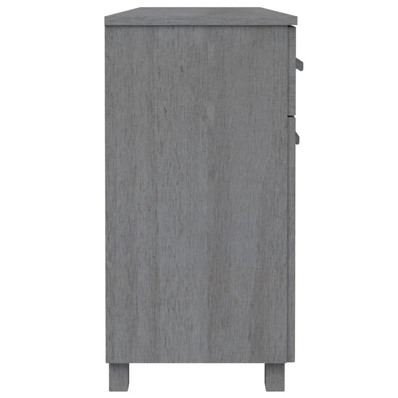 Solid Pine Wood Sideboard Buffet with 3 Drawers and Doors 44.5 Inch
