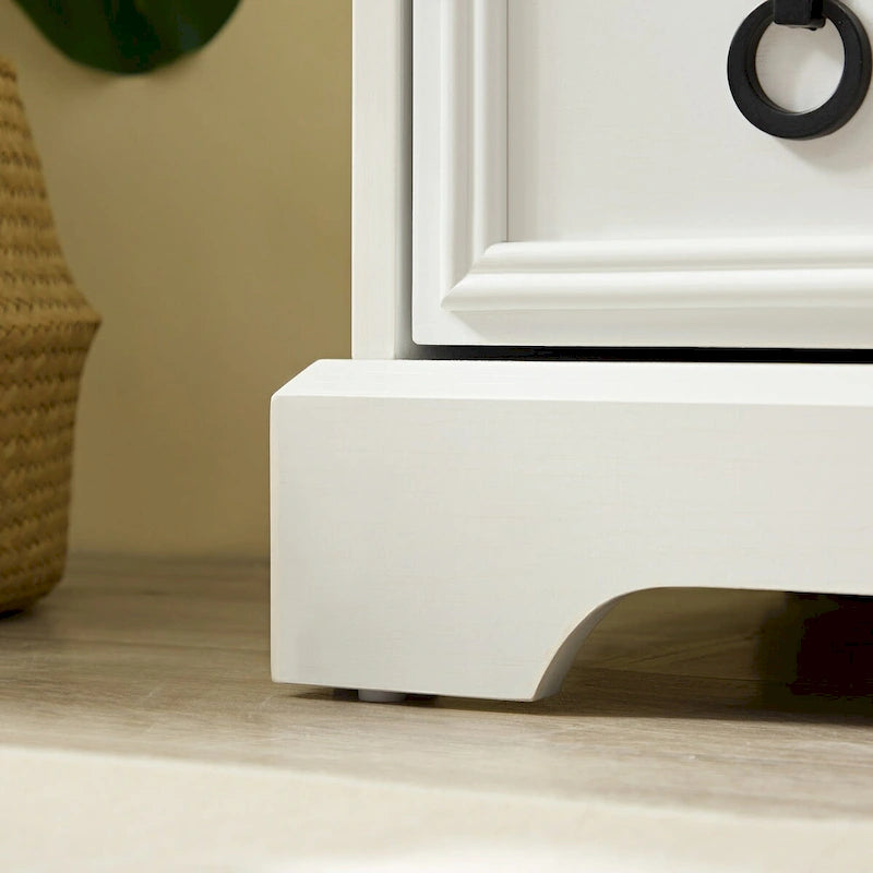 Modern 6-Drawer Tall Chest of Drawers with Easy-Pull Handles and Textured Borders