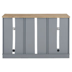 Moderne buffetkast in boerderijstijl met 2 lades en glazen deuren