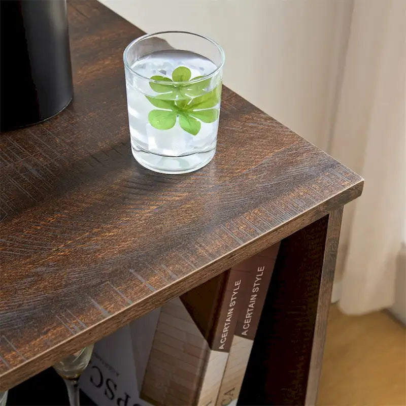 Farmhouse Buffet Sideboard Cabinet with Wine Rack and Storage