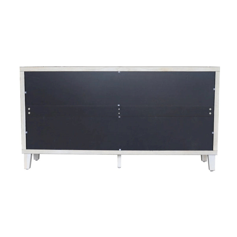4 Shutter Door Wooden Accent Cabinet Sideboard Buffet