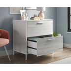 2-Drawer Retro Industrial Lateral File Cabinet with Metal Frame