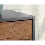 2-Drawer Retro Industrial Lateral File Cabinet with Metal Frame