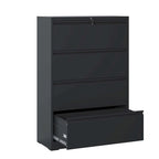 4-Drawer Metal Lateral File Cabinet for Home and Office