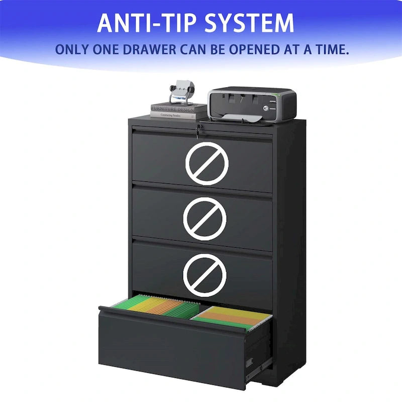 Lateral File Cabinet 4 Drawer