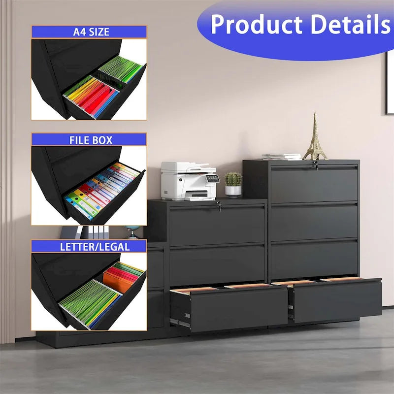 Lateral File Cabinet 4 Drawer