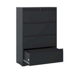 4-Drawer Metal Lateral File Cabinet for Home and Office