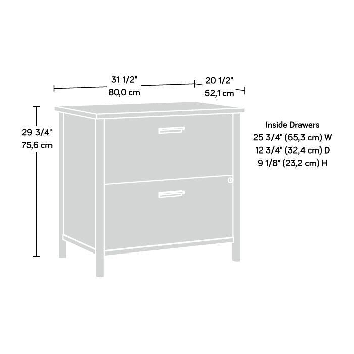 Lateral File Cabinet for Home or Office with Wide Drawers