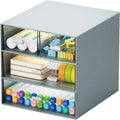 Desktop Organizer with 4 Drawers and Transparent Compartments