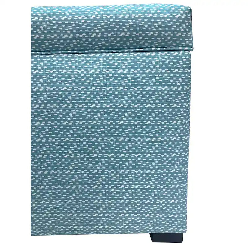 Transitional Upholstered Living Room Storage Bench with Interior Space