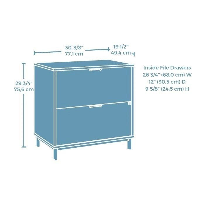 Bergen Circle Lateral File Cabinet 3-Drawer