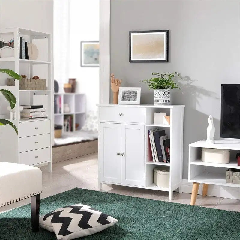 4-Drawer Dresser Chest with Modern Metal Handles for Bedroom