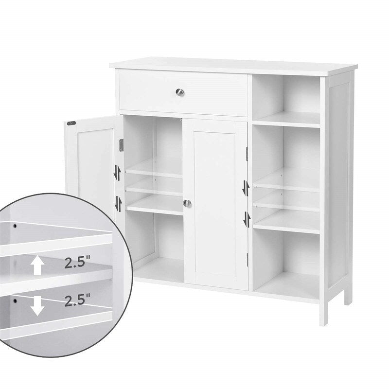 4-Drawer Dresser Chest with Modern Metal Handles for Bedroom