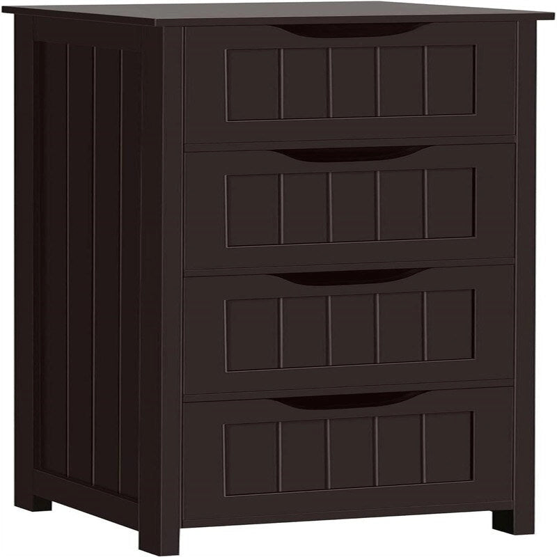 Freestanding Bathroom Floor Storage Cabinet with Shelves